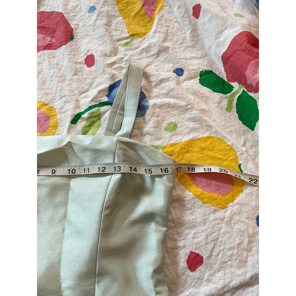 Vintage Jessica Howard Women Seafoam Green Beaded Jacquard Dress Set Size 6 - Picture 6 of 9